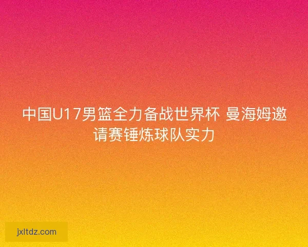中国U17男篮全力备战世界杯 曼海姆邀请赛锤炼球队实力